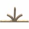 Ekena Millwork Richland Rough Sawn Timber Gable Bracket, Douglas Fir, 108"W x 72"H x 6"D x 6"F, 16/12 Pitch GBW108X72X0606RIC00RDF - alternate 4
